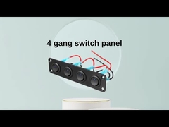 5 Gang Rocker Przełącznik Panel 20A 3 Pin On Off 12V Zielony Przełącznik Przełącznik dla samochodów Ciężarówki Łodzie