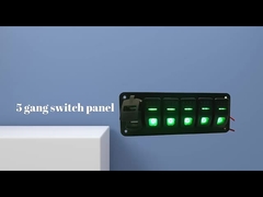 Panel przełącznika Gang Rocker DC 12V 7 z 4,8 ampera podwójnym ładowarką USB LED