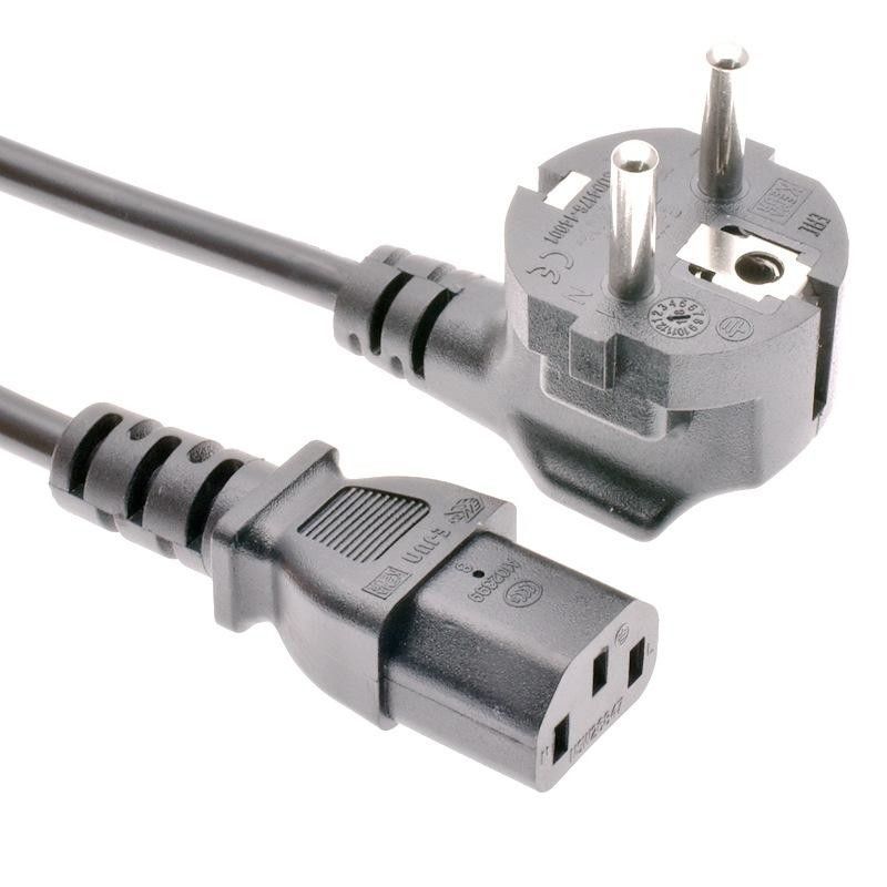 Czarny amerykański przewód zasilający 1,5 m 3-pinowy kabel zasilający do laptopa