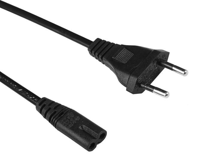Czarny amerykański przewód zasilający 1,5 m 3-pinowy kabel zasilający do laptopa