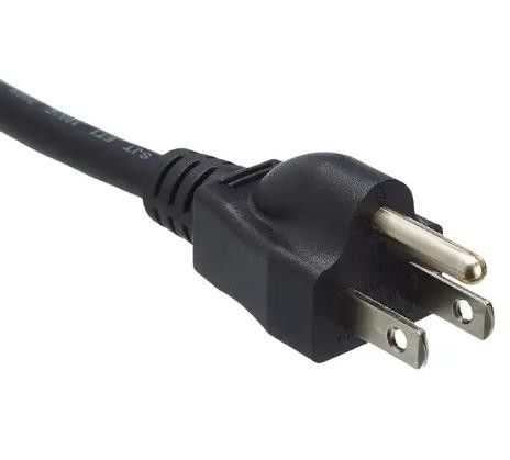 Kable zasilające IEC US Wodoodporny 3-pinowy kabel zasilający do komputera 250 V
