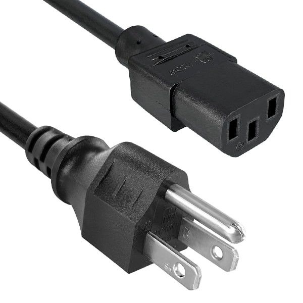 Kable zasilające IEC US Wodoodporny 3-pinowy kabel zasilający do komputera 250 V