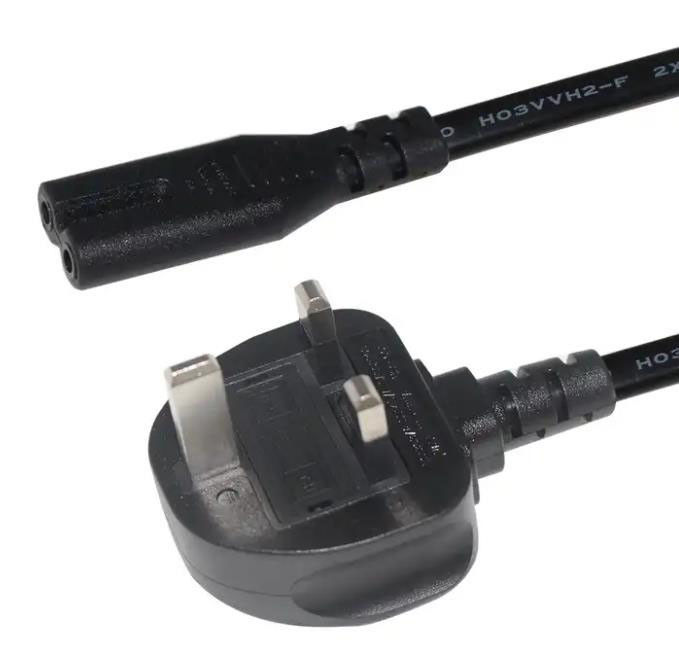 Kable zasilające IEC UK, 1,5 m, 3-bolcowy kabel zasilający, 5 stóp