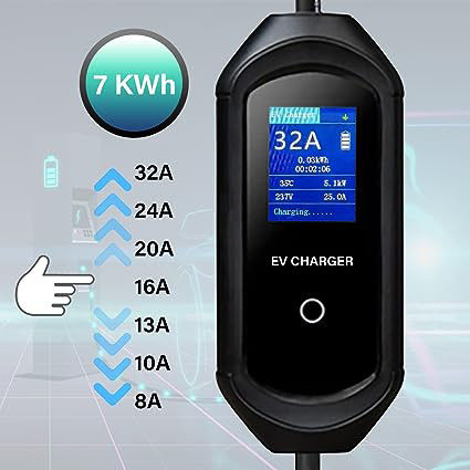 GBT 200-250V Poziom 2 3.5KW 7KW Przenośny szybki ładowarka Przewód 5M 7M 10M