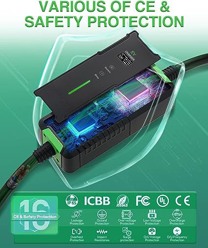 3.5KW 7KW ładowarka EV Wallbox Przenośna ładowarka EV poziomu 1 32 Amp
