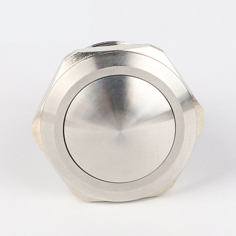 Podświetlane metalowe przełączniki przyciskowe 28 mm Okrągła dioda LED typu pierścieniowego 500 V