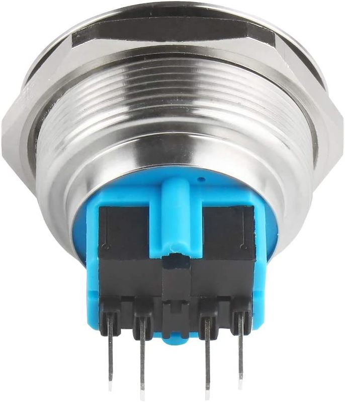 Włączanie i wyłączanie Metalowe przełączniki przyciskowe Podświetlana dioda LED typu pierścieniowego 30 mm
