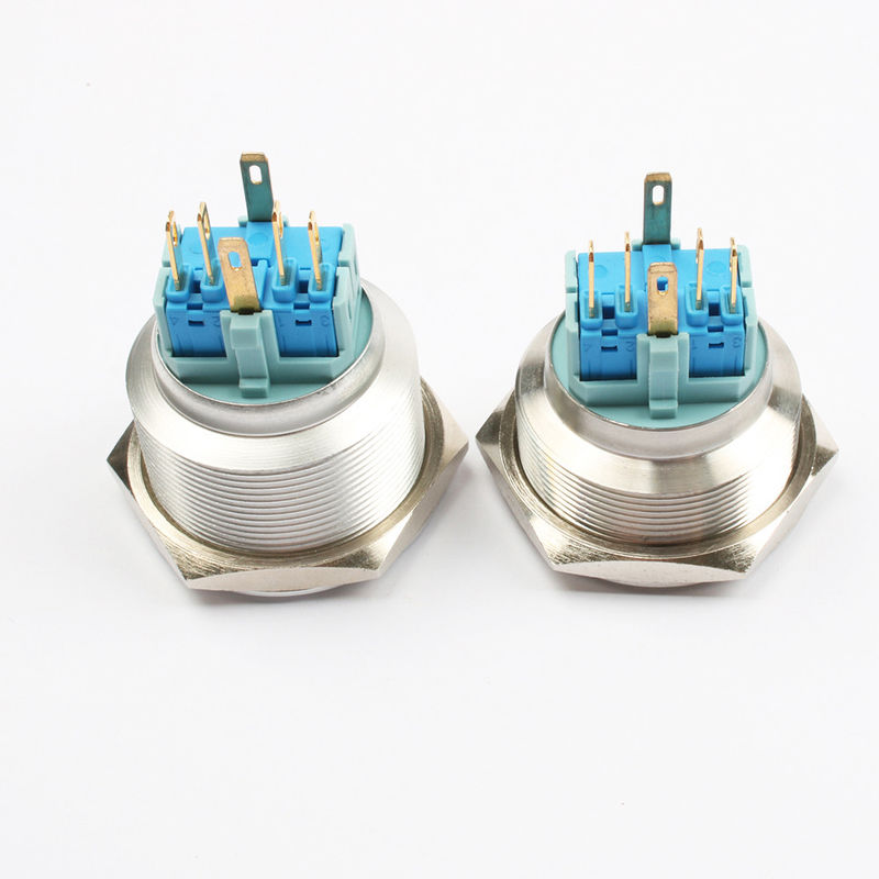 Włączanie i wyłączanie Metalowe przełączniki przyciskowe Podświetlana dioda LED typu pierścieniowego 30 mm