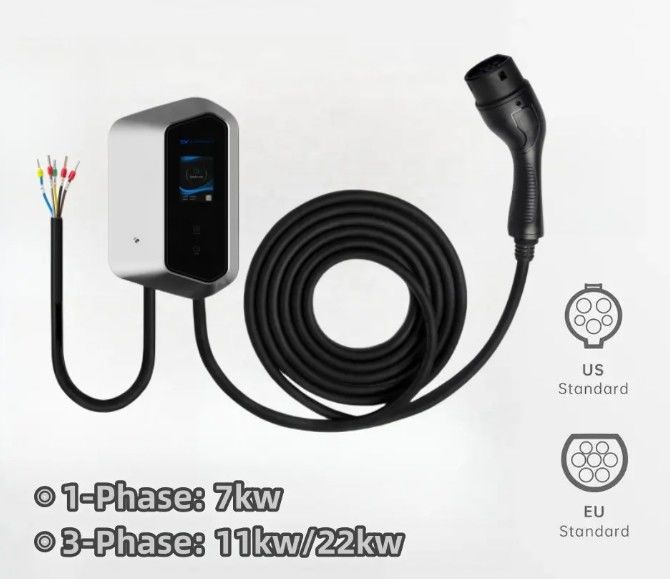 Typ 2 stacja do szybkiego ładowania samochodów elektrycznych AC 16A 32A 250-480v