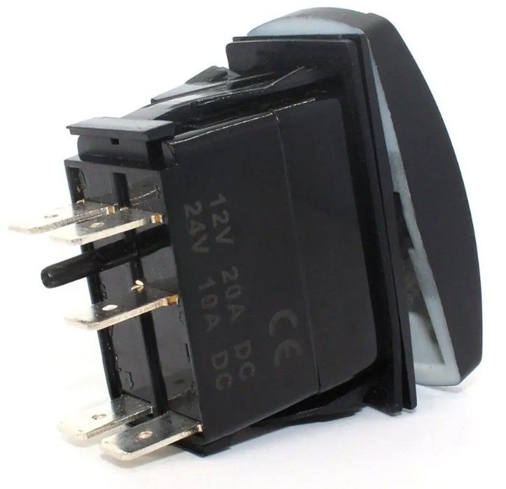Dc 24v 10a 20a Safety Rocker Switch Samochód Łódź Marynarka Przełącznik Drukowanie laserowe 12v