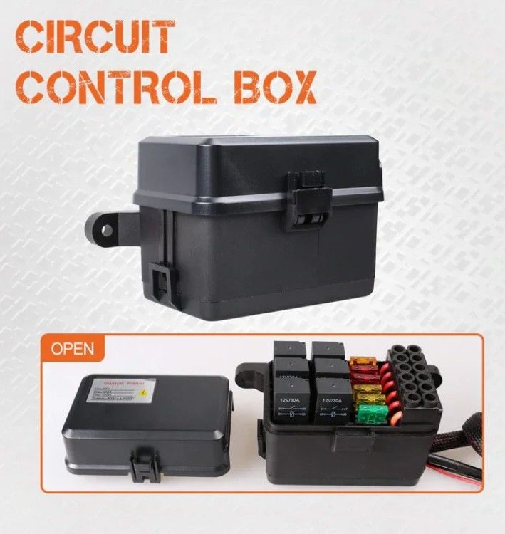 6 Gang 12V Led Switch Panel RGB Kit Automatyczny Universal Light Bar Controller Z APP