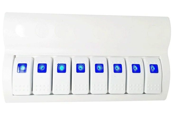 PANEL 8 GANG Z LED INDIKATOR ROCKER AUTO bezpieczniki