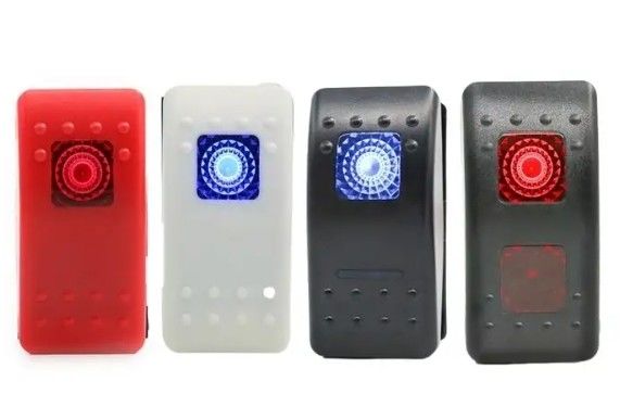 12V 24V Oświetlone niebieskie światło LED Symbol wodoodporny laserowy włącz/wyłącz Rocker Łódź Przełącznik dla samochodu Łódź Marine RV