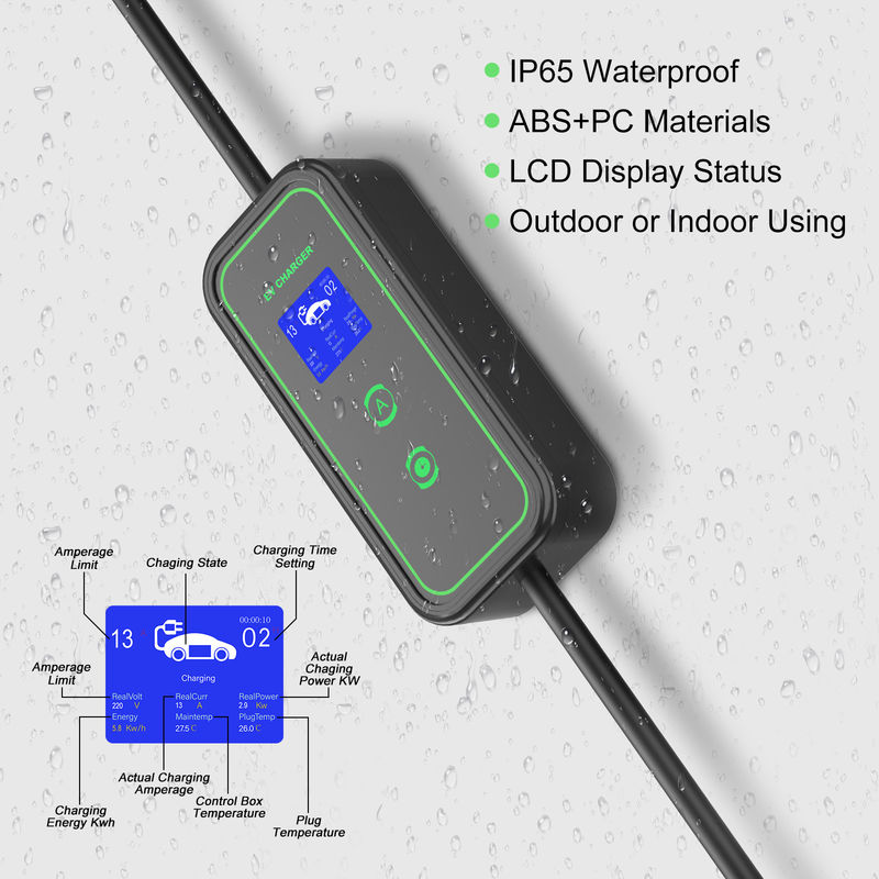 GBT 3.5KW 7KW Przenośny kabel ładowania AC Dom Przenośny ładowarka EV Tpe Jacket