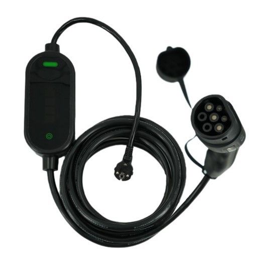 Przenośne ładowarki EV 7KW Tpe Jacket IEC 62196 Type2 2.4 Quot LCD CE TUV ROHS