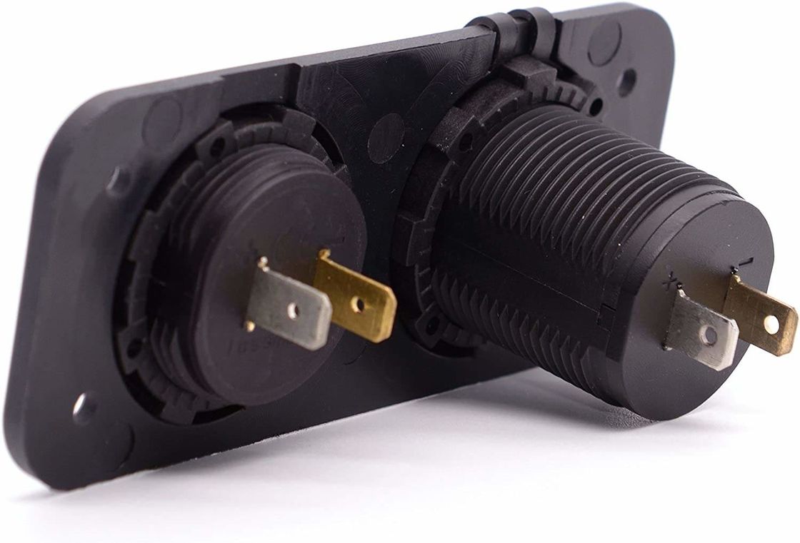 DC 12V 24V LED cyfrowy Voltmeter Podwójny gniazdo zasilające gniazdko 3.1A
