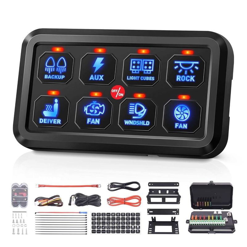 Materiał ABS 8 Panel przełącznika Gang Spod 600w Typ przełącznika kombinacyjnego