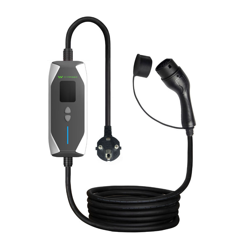 OEM ODM GBT 32A 7KW Potable Electric Car Fast Charger Outdoor Charger 1 Phase Potable EV Charger z kablem 5M