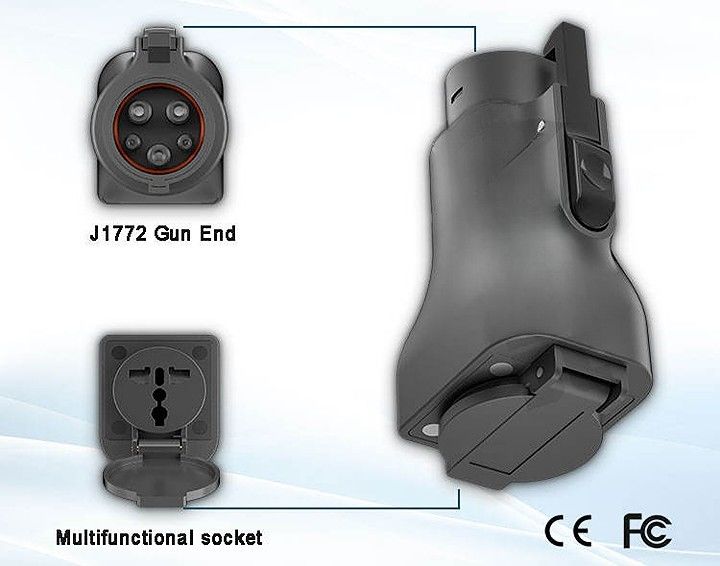 Pojazd do ładowania Adaptora J1772 Wtyczka Ev Konektor Adaptora Ev Rozładowanie J1772