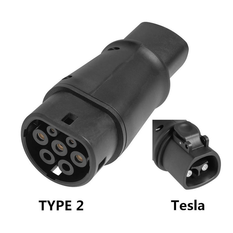 Tesla do typu 2 Adapter do ładowarki 60A max Złącze 14kw Ev wtyczka Szybkie ładowanie