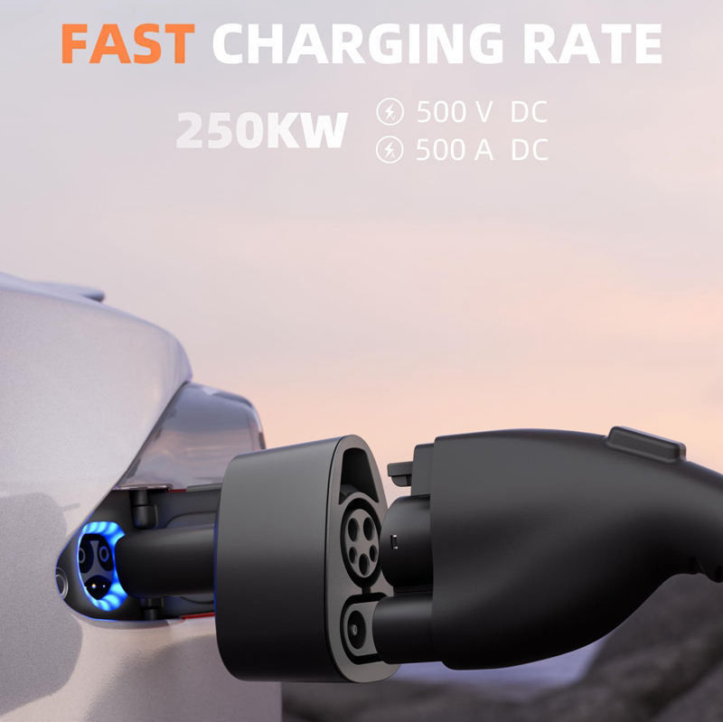 Szybkie ładowanie prądu stałego J1772 CCS1 do Tesla EV Adapter do ładowania dla modelu Tesla S/X/3/Y