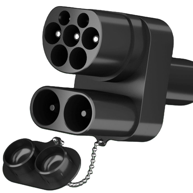Europe CCS2 do Tesla ładowanie samochodów elektrycznych CCS2 adapter prądu stałego dla TESLA AC+DC