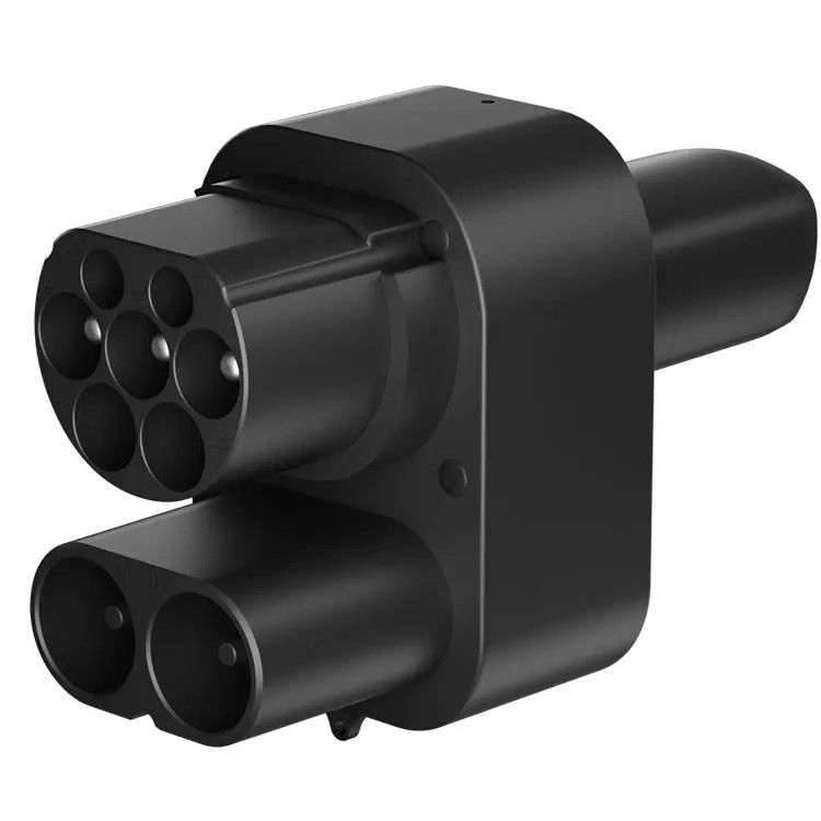 Europe CCS2 do Tesla ładowanie samochodów elektrycznych CCS2 adapter prądu stałego dla TESLA AC+DC
