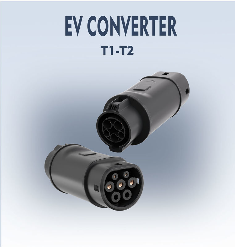 Adaptator EV Ładowarka EV SAE J1772 Typ 1 do IEC 62196 Typ 2 Kompatybilny z łącznikiem ładowania TYPU 1