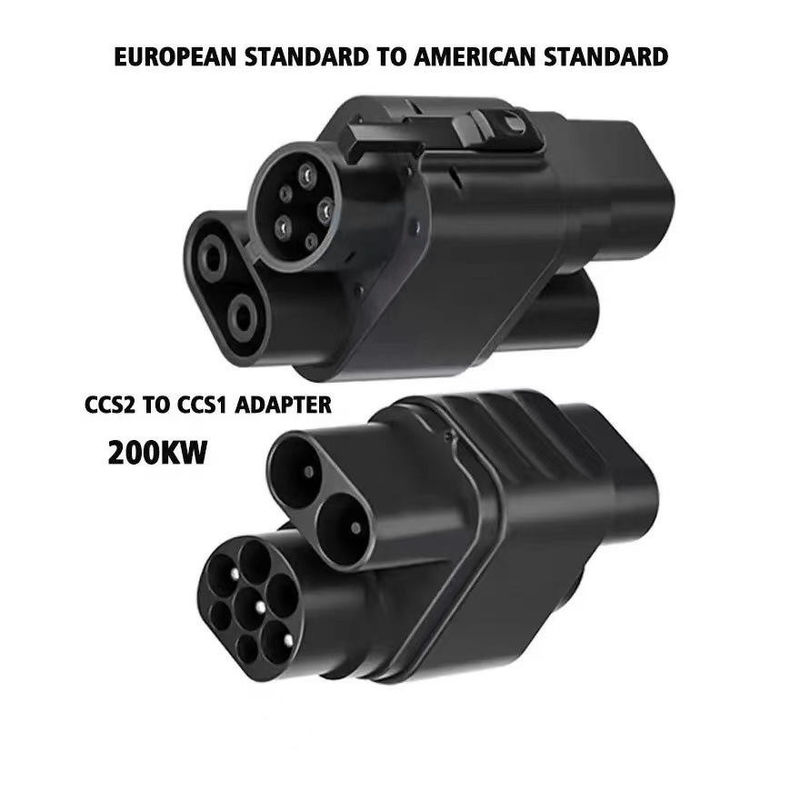 Fabryczny bezpośredni 200kw adapter do ładowania prądu stałego CCS2 do CCS1 konektor EV do szybkiego ładowania CCS2 do CCS1 adapter