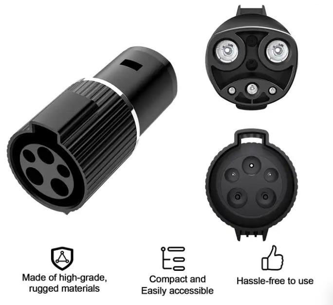 IP55 Elektryczny ładowarka samochodu elektrycznego Adaptory długotrwałego Tesla do J1772 Type1